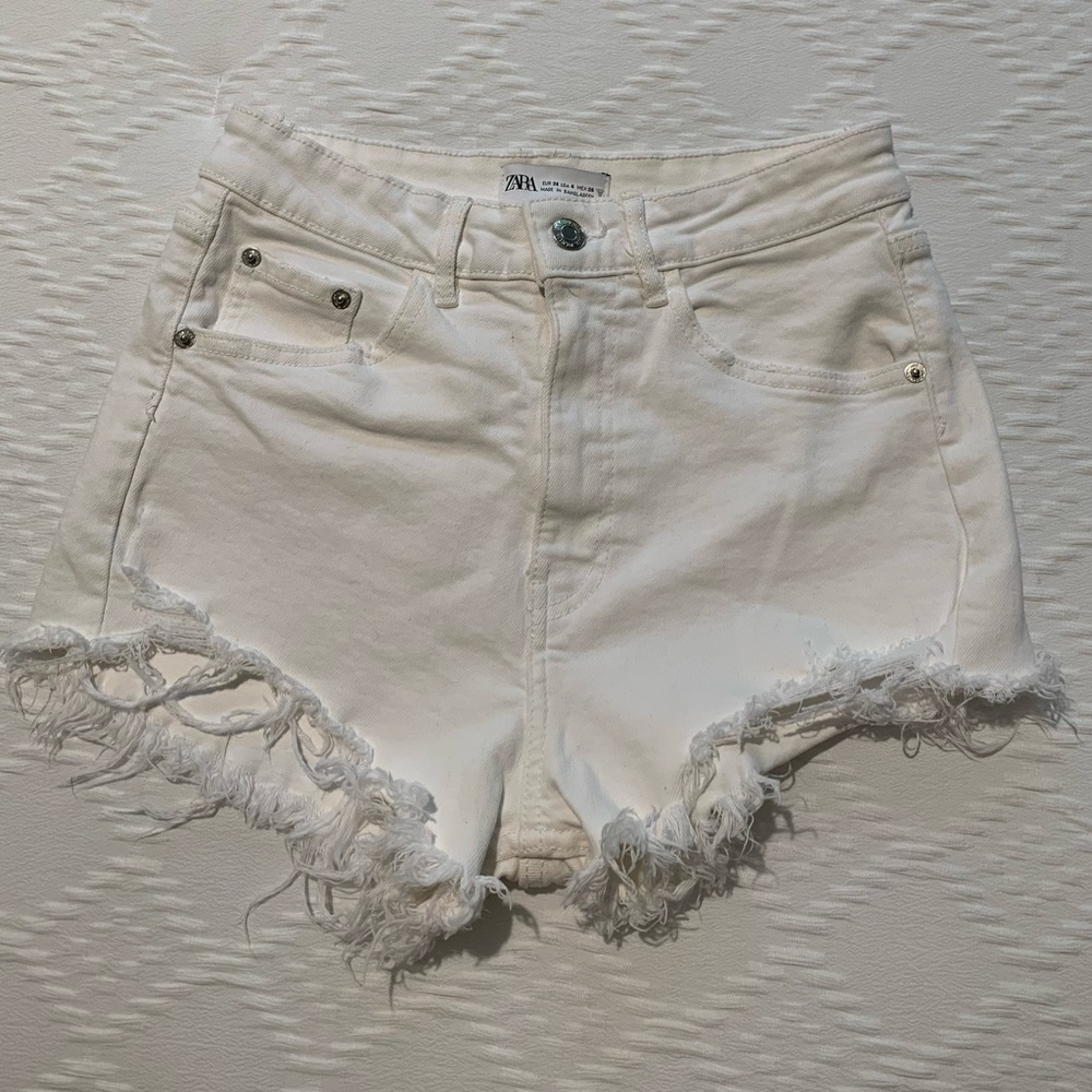 White Jean Short